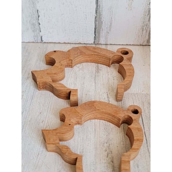 Wooden standing pigs puzzle family home decor set farm home decor - Picture 10 of 10